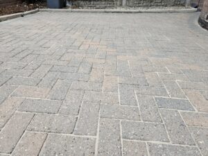 Block paved driveway cleaning