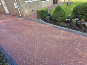 Block paved driveway cleaning