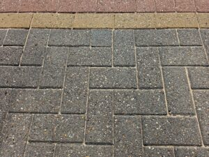 Block paved driveway cleaning