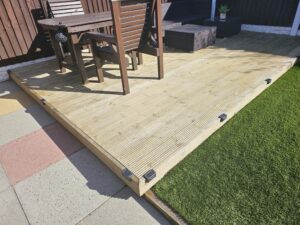 Decking are cleaning